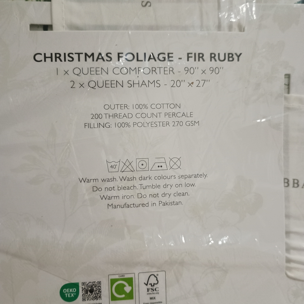 Cabbages & Roses Floral Queen Comforter Set - Picture 5 of 5